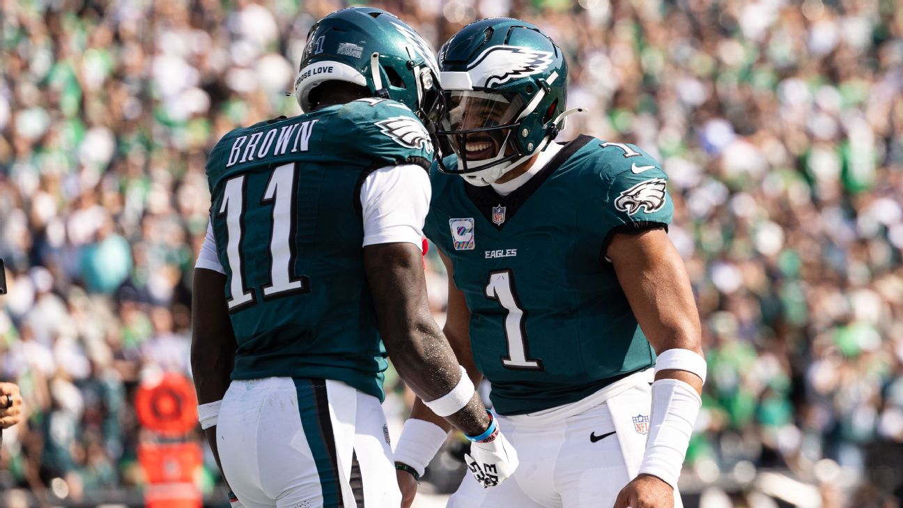 欧博体育 app 下载 - Eagles 核心四分卫 Jalen Hurts 谈与 A.J. Brown 的关系：「真的很棒」 | 欧博体育